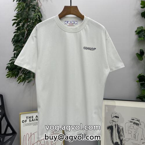 超目玉 OFF-WHITEコピー 2022 半袖Tシャツ ムダな装飾を排したデザイン オフホワイトコピー