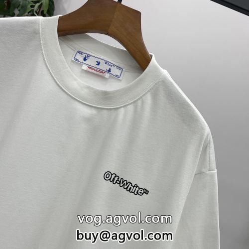 超目玉 OFF-WHITEコピー 2022 半袖Tシャツ ムダな装飾を排したデザイン オフホワイトコピー