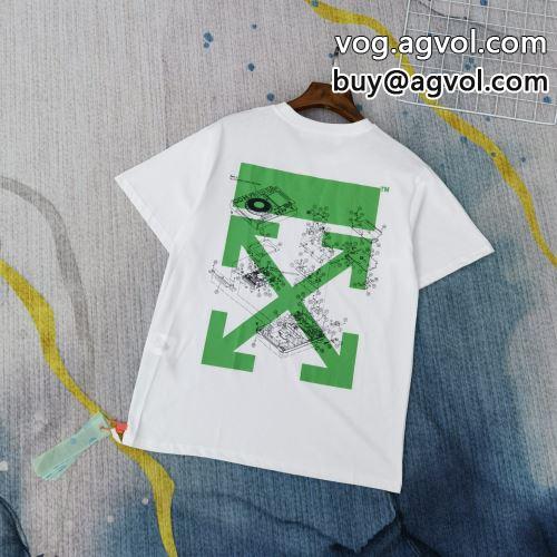 おすすめ/オススメ 2色可選 オフホワイトコピー 吸汗性に優れ 半袖Tシャツ OFF-WHITEコピー 2022