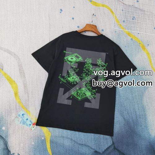 おすすめ/オススメ 2色可選 オフホワイトコピー 吸汗性に優れ 半袖Tシャツ OFF-WHITEコピー 2022