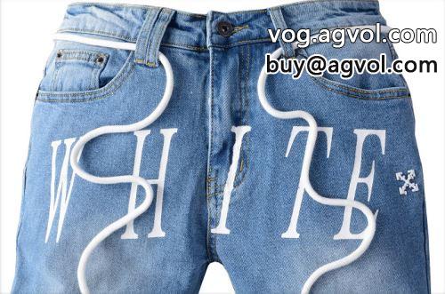 高級感ある ジーンズ OFF-WHITEコピー デニムパンツ お買い得品 2022 オフホワイトコピー