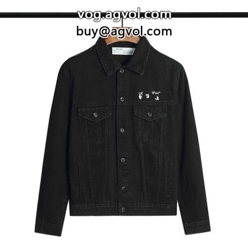 潮人のお気に入り 2022 落ち着いた質感 デニムジャケット オフホワイトコピー OFF-WHITEコピー