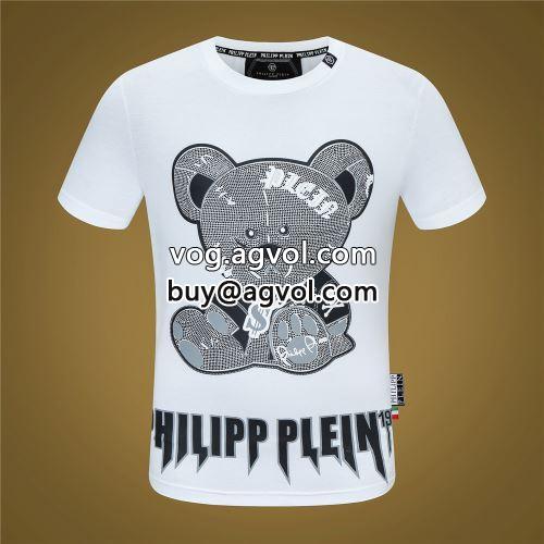 小さめ おしゃれ かわいい 人気 軽い フィリッププレイン PHILIPP PLEIN 2022春夏 半袖Tシャツ PHILIPP PLEINコピーブランド 快適な着心地 2色可選