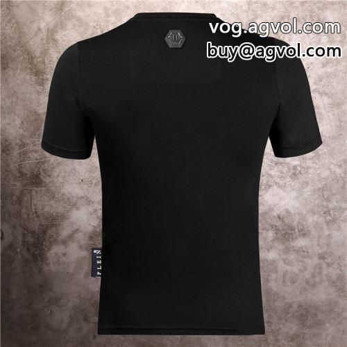 好評でした 2022春夏 半袖Tシャツ フィリッププレイン PHILIPP PLEIN PHILIPP PLEIN偽物ブランド クールビズ 2色可選