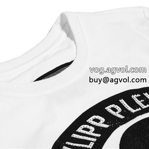 フィリッププレイン PHILIPP PLEIN デザイン性の高い 2022春夏 半袖Tシャツ フィリッププレイン偽物ブランド ネックライン 2色可選