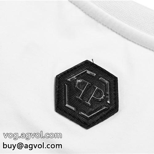 フィリッププレイン PHILIPP PLEIN デザイン性の高い 2022春夏 半袖Tシャツ フィリッププレイン偽物ブランド ネックライン 2色可選