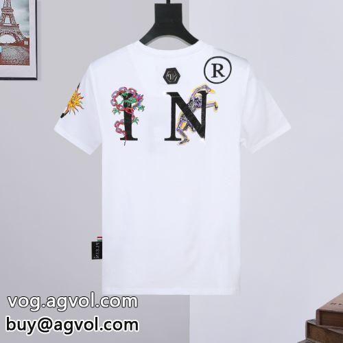 通気性に優れた 2色可選フィリッププレイン PHILIPP PLEIN 2022春夏 半袖Tシャツ PHILIPP PLEINブランドコピー 入手困難！