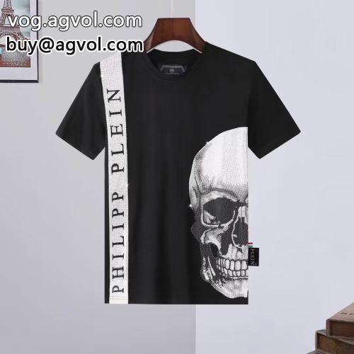 素敵 2022春夏 フィリッププレイン PHILIPP PLEIN 半袖Tシャツ フィリッププレインコピー ブランド 2色可選
