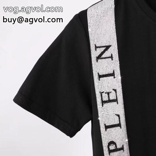 素敵 2022春夏 フィリッププレイン PHILIPP PLEIN 半袖Tシャツ フィリッププレインコピー ブランド 2色可選