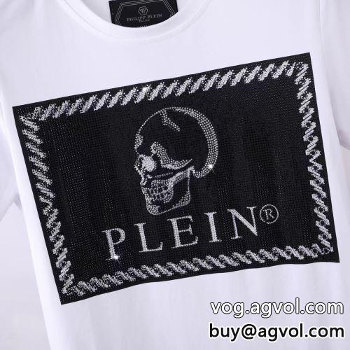 絶対オススメ?2022春夏 半袖Tシャツ フィリッププレインブランド 偽物 通販 フィリッププレイン PHILIPP PLEIN 2色可選