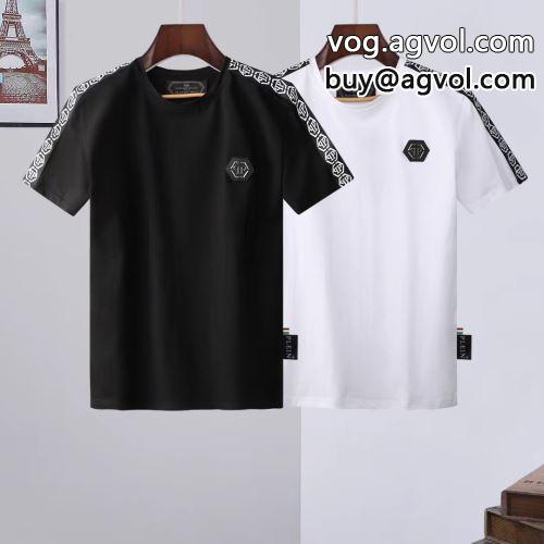 フィリッププレイン PHILIPP PLEIN 2022春夏 今からの季節にピッタリ！ 半袖Tシャツ フィリッププレイン偽物ブランド 2色可選
