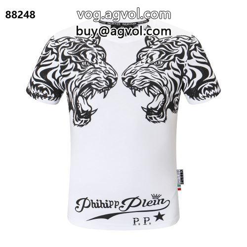 大絶賛！フィリッププレイン PHILIPP PLEIN 2022春夏 半袖Tシャツ PHILIPP PLEIN偽物ブランド 2色可選
