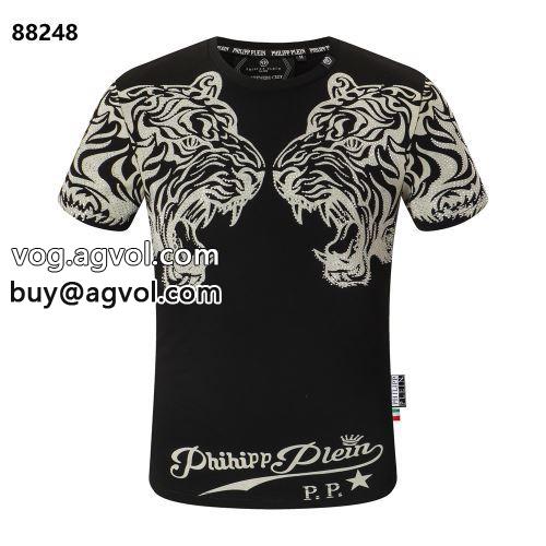 大絶賛！フィリッププレイン PHILIPP PLEIN 2022春夏 半袖Tシャツ PHILIPP PLEIN偽物ブランド 2色可選