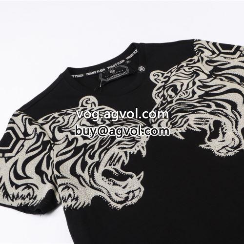 大絶賛！フィリッププレイン PHILIPP PLEIN 2022春夏 半袖Tシャツ PHILIPP PLEIN偽物ブランド 2色可選