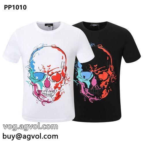 肌触りのいい フィリッププレイン PHILIPP PLEIN 2022春夏 半袖Tシャツ PHILIPP PLEINスーパーコピー 2色可選