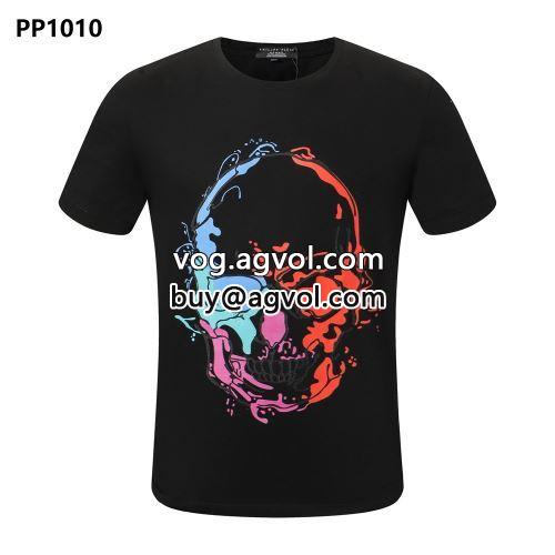 肌触りのいい フィリッププレイン PHILIPP PLEIN 2022春夏 半袖Tシャツ PHILIPP PLEINスーパーコピー 2色可選