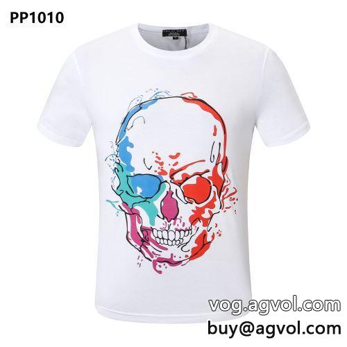 肌触りのいい フィリッププレイン PHILIPP PLEIN 2022春夏 半袖Tシャツ PHILIPP PLEINスーパーコピー 2色可選