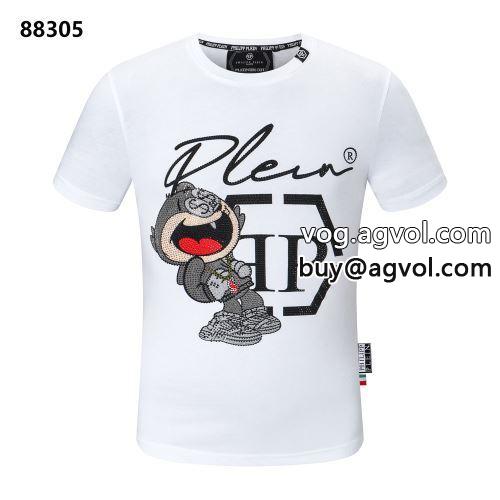 セレブ風 フィリッププレイン PHILIPP PLEIN 2022春夏 半袖Tシャツ PHILIPP PLEINブランドスーパーコピー 2色可選