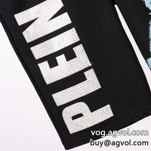肌触りの気持ちい? フィリッププレイン PHILIPP PLEIN 2022春夏 半袖Tシャツ セットアップ上下 PHILIPP PLEINブランドコピー 2色可選