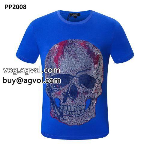 今一番HOTな新品 2022春夏 半袖Tシャツ PHILIPP PLEIN偽物ブランド 5色可選 フィリッププレイン PHILIPP PLEIN
