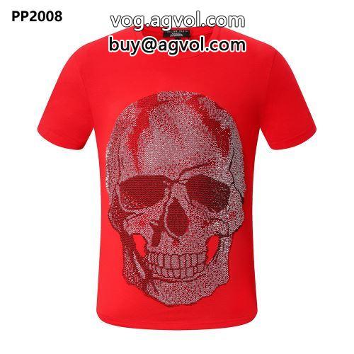 今一番HOTな新品 2022春夏 半袖Tシャツ PHILIPP PLEIN偽物ブランド 5色可選 フィリッププレイン PHILIPP PLEIN