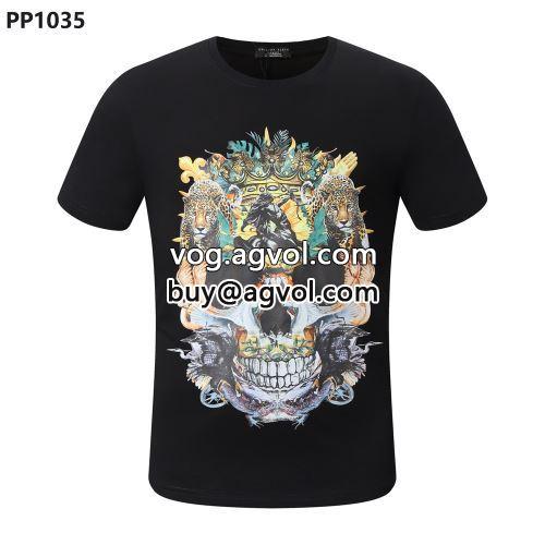 芸能人に愛用者続出 2022春夏 半袖Tシャツ PHILIPP PLEIN フィリッププレインスーパーコピー 5色可選