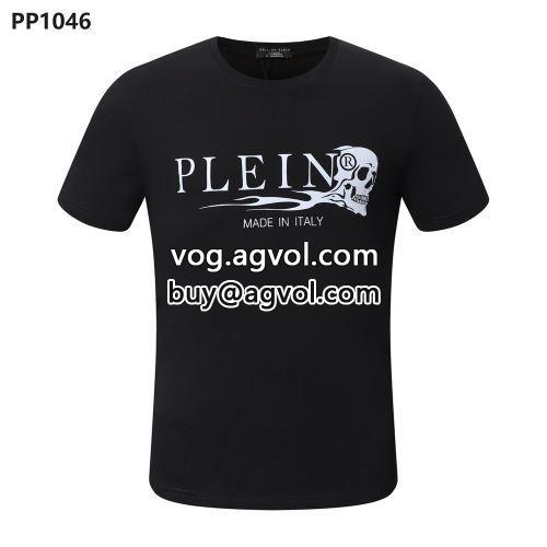半袖Tシャツ 一番人気の新作はこれ 2022春夏 フィリッププレインブランド 偽物 通販 フィリッププレイン PHILIPP PLEIN 5色可選