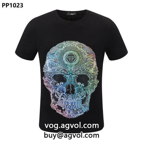 フィリッププレイン PHILIPP PLEIN 2022春夏 半袖Tシャツ 柔らかな質感 フィリッププレインスーパーコピー 2色可選