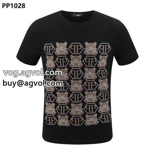 2022春夏 注目のアイテム フィリッププレイン PHILIPP PLEIN 半袖Tシャツ フィリッププレインコピー 強くて分厚い、がっしりしっかりヘビーなウェイトのTシャツ 2色可選