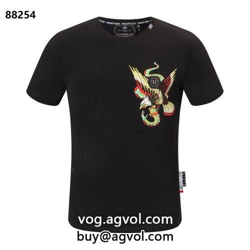 2022春夏 半袖Tシャツ 使いやすいく様々なシーンで重宝します?  2色可選 人気 ランキング フィリッププレイン PHILIPP PLEIN フィリッププレインコピー ブランド
