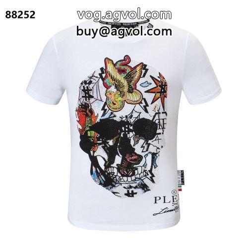 希少 フィリッププレインブランドコピー 2色可選 フィリッププレイン PHILIPP PLEIN 2022春夏 半袖Tシャツ