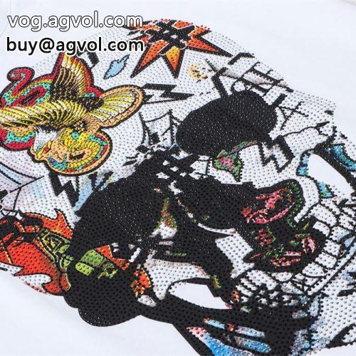 希少 フィリッププレインブランドコピー 2色可選 フィリッププレイン PHILIPP PLEIN 2022春夏 半袖Tシャツ