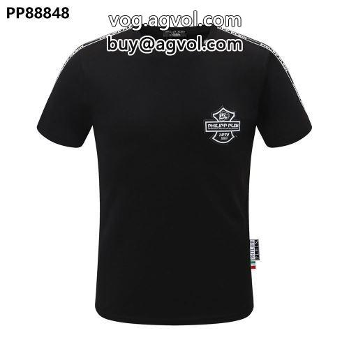 首胸ロゴ 2022春夏 半袖Tシャツ PHILIPP PLEINブランドスーパーコピー フィリッププレイン PHILIPP PLEIN