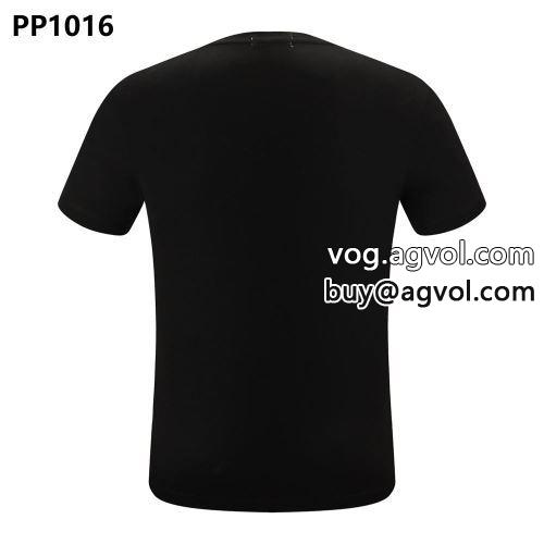 Tシャツ 半袖 無地 メンズ 2色可選 SALE!今季 フィリッププレイン PHILIPP PLEIN 2022春夏 半袖Tシャツ フィリッププレインスーパーコピー
