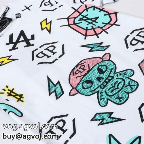 メンズtシャツ  2色可選 ～希少 フィリッププレイン PHILIPP PLEIN 2022春夏 半袖Tシャツ フィリッププレインコピー ブランド