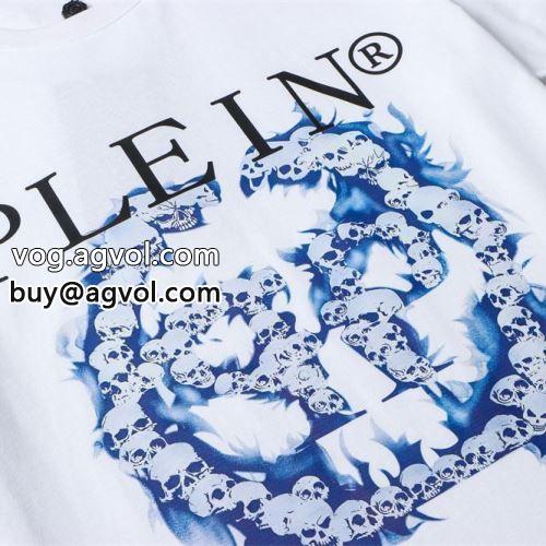 完売品！ フィリッププレイン PHILIPP PLEIN 2022春夏 半袖Tシャツ 綿100％ オシャレ 可愛い かっこいい オリジナルデザイン フィリッププレインブランド 偽物 通販 2色可選