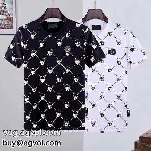 トレンド アメカジ サーフ ストリート 2色可選 大特価 フィリッププレイン PHILIPP PLEIN 2022春夏 半袖Tシャツ フィリッププレインスーパーコピー 激安