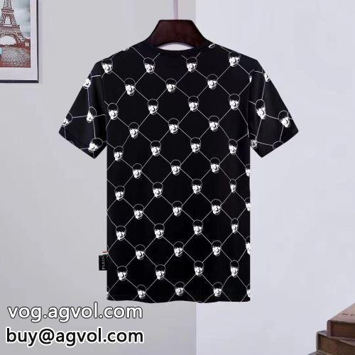 トレンド アメカジ サーフ ストリート 2色可選 大特価 フィリッププレイン PHILIPP PLEIN 2022春夏 半袖Tシャツ フィリッププレインスーパーコピー 激安