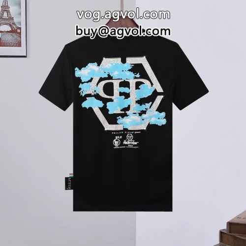 大人のおしゃれに フィリッププレイン PHILIPP PLEIN スーパーコピー 2022春夏 半袖Tシャツ ジャケTシャツ メンズ 半袖 tシャツ 無地  2色可選
