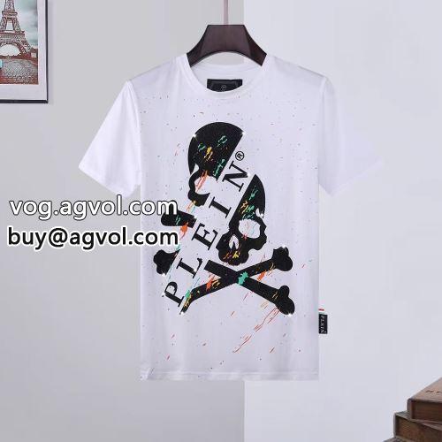 人気が爆発 半袖Tシャツ フィリッププレインブランドスーパーコピー ストリート大人気ブランド Tシャツ フィリッププレイン PHILIPP PLEIN 2022春夏 2色可選