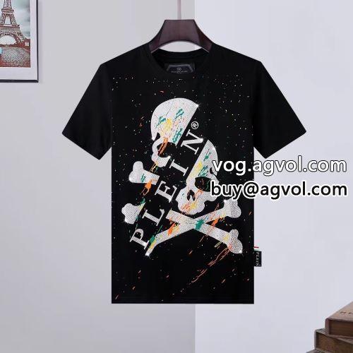 人気が爆発 半袖Tシャツ フィリッププレインブランドスーパーコピー ストリート大人気ブランド Tシャツ フィリッププレイン PHILIPP PLEIN 2022春夏 2色可選