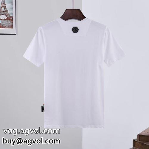 人気が爆発 半袖Tシャツ フィリッププレインブランドスーパーコピー ストリート大人気ブランド Tシャツ フィリッププレイン PHILIPP PLEIN 2022春夏 2色可選