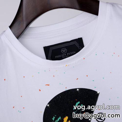 人気が爆発 半袖Tシャツ フィリッププレインブランドスーパーコピー ストリート大人気ブランド Tシャツ フィリッププレイン PHILIPP PLEIN 2022春夏 2色可選