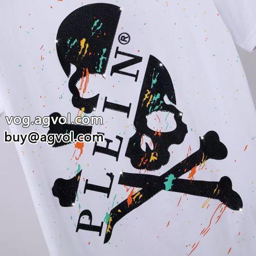 人気が爆発 半袖Tシャツ フィリッププレインブランドスーパーコピー ストリート大人気ブランド Tシャツ フィリッププレイン PHILIPP PLEIN 2022春夏 2色可選