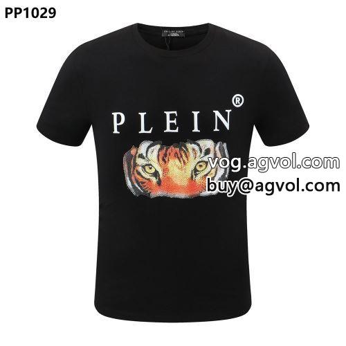 ◆モデル愛用◆ 2022春夏 フィリッププレイン PHILIPP PLEIN 半袖Tシャツ フィリッププレインブランドコピー 定番のデザインプリントTシャツ 2色可選