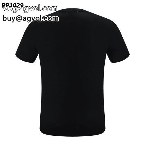 ◆モデル愛用◆ 2022春夏 フィリッププレイン PHILIPP PLEIN 半袖Tシャツ フィリッププレインブランドコピー 定番のデザインプリントTシャツ 2色可選