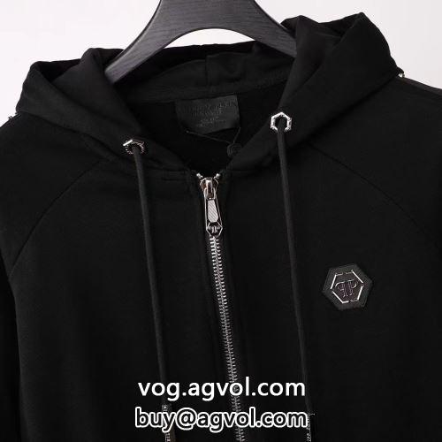一番人気の新作はこれ 2022秋冬 フィリッププレイン PHILIPP PLEIN コート パーカー カーディガン フィリッププレインコピー ブランド 大きめフードが印象的な一枚で