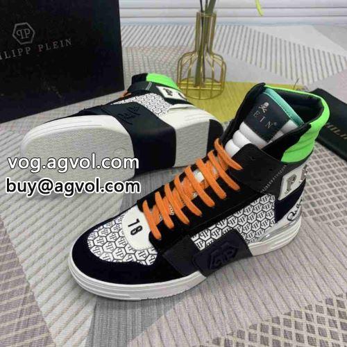 フィリッププレイン PHILIPP PLEIN 大人気☆NEW!! 2022 ハイトップシューズ フィリッププレインコピー すべり防止