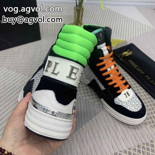 フィリッププレイン PHILIPP PLEIN 大人気☆NEW!! 2022 ハイトップシューズ フィリッププレインコピー すべり防止