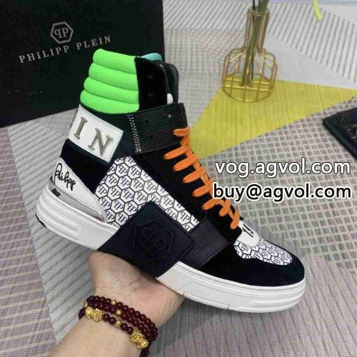 フィリッププレイン PHILIPP PLEIN 大人気☆NEW!! 2022 ハイトップシューズ フィリッププレインコピー すべり防止